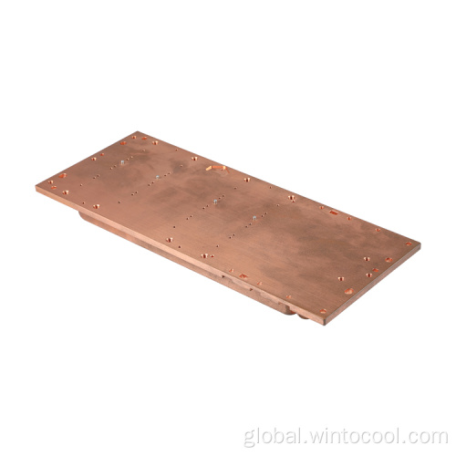 Precision Cnc Machining Copper Part CNC Copper Part Liquid Cold Plate Heat Sink Factory